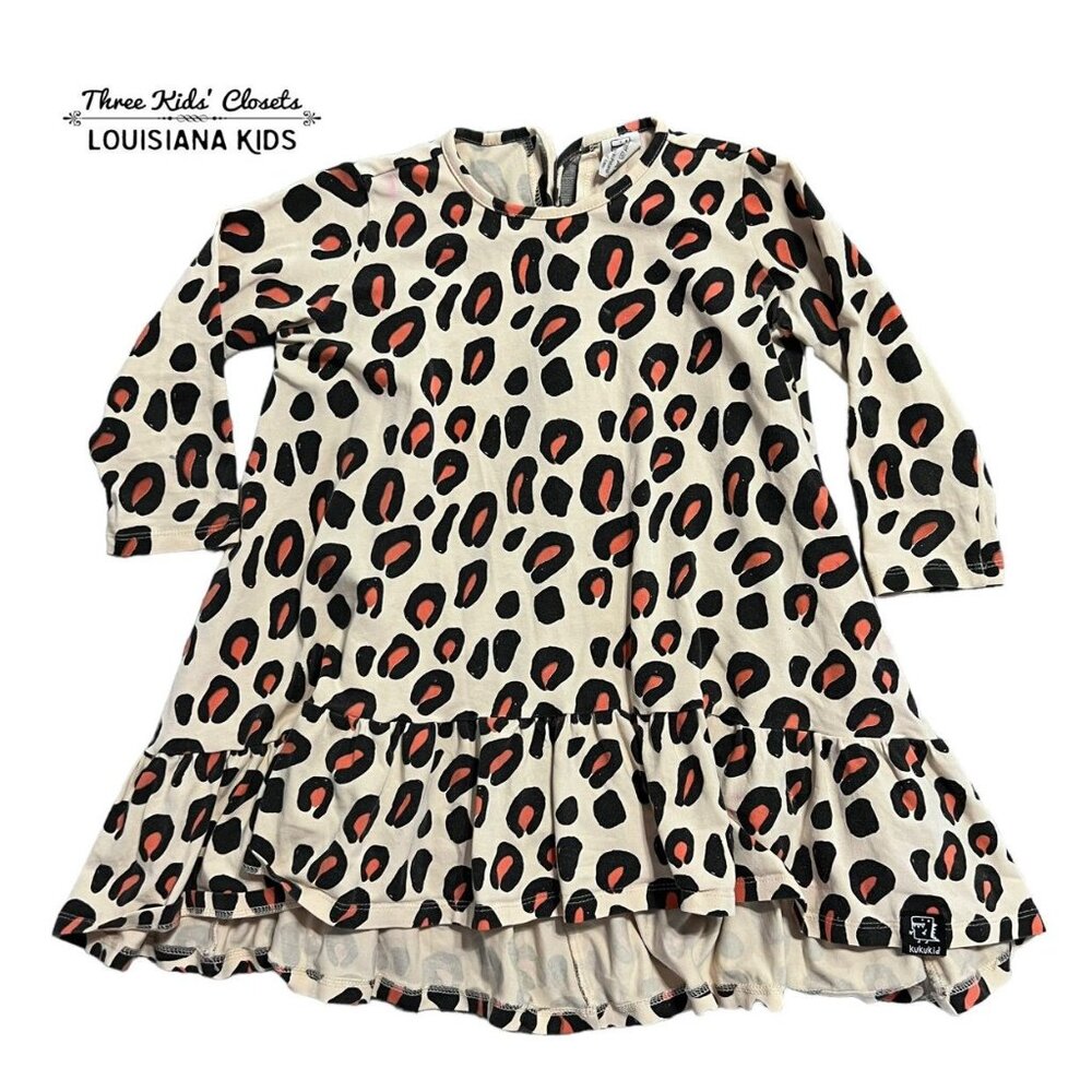 Kukukid 110/116 (5-6Y) Animal Print Tunic Dress